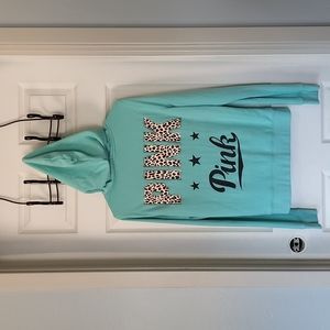 Pink zippered hoodie